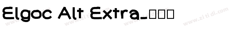 Elgoc Alt Extra字体转换